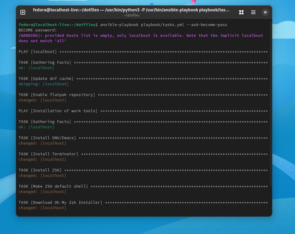 imagem do ansible-playbook funcionando